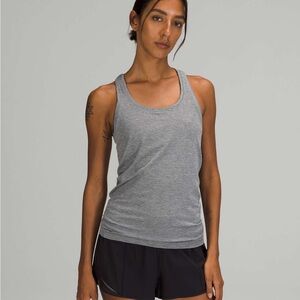 Lululemon Grey Striped Tank Top